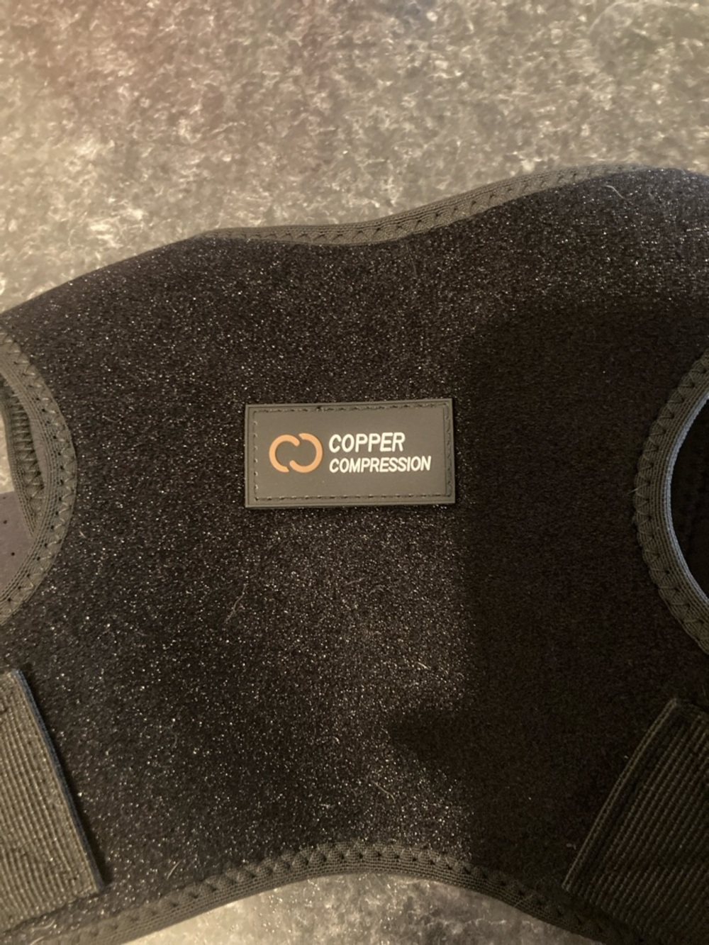 Copper Compression Black Neoprene Support Vest